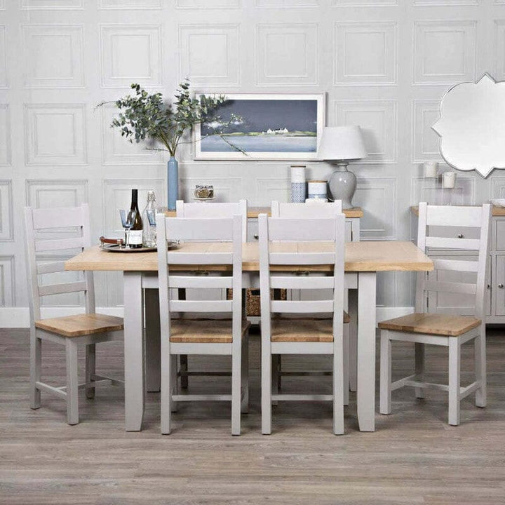 Easton Extendable Dining Table (120cm-165cm) Extendable Dining Table Easton Grey 
