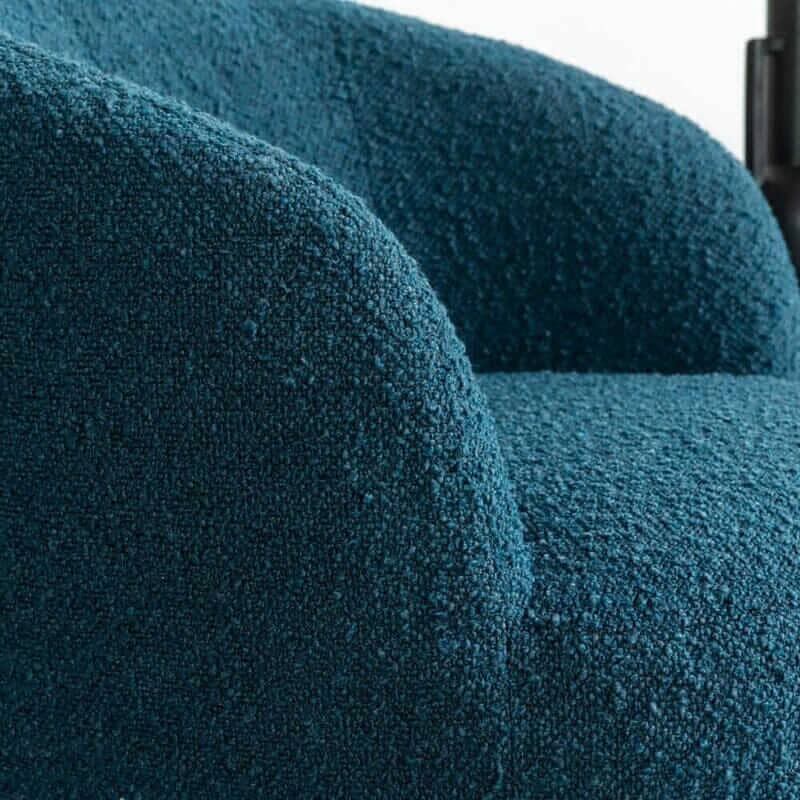 Fleur Blue Accent Chair Snuggler Fleur 