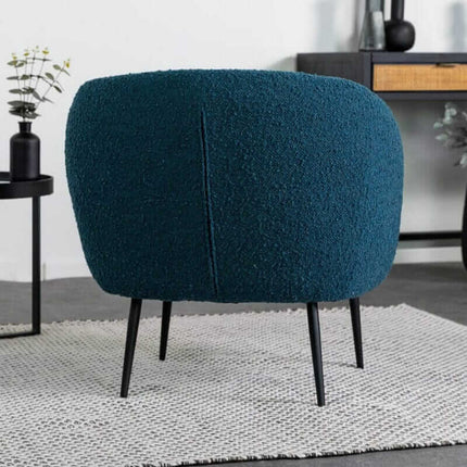 Fleur Blue Accent Chair Snuggler Fleur 