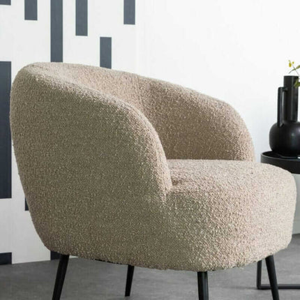 Fleur Taupe Accent Chair Snuggler Fleur 