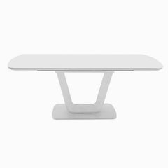 Grand Extending Dining Table Extendable Dining Table Grand White 160cm - 200cm 