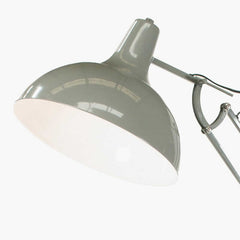 Grey Painted Oversize Task Floor Lamp Floor Lamp Black & Copper 
