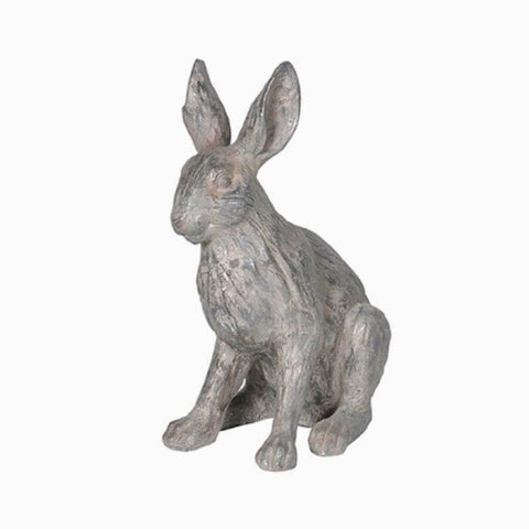 Grey Resin Rabbit Ornaments & Finishing Touches Kubu 