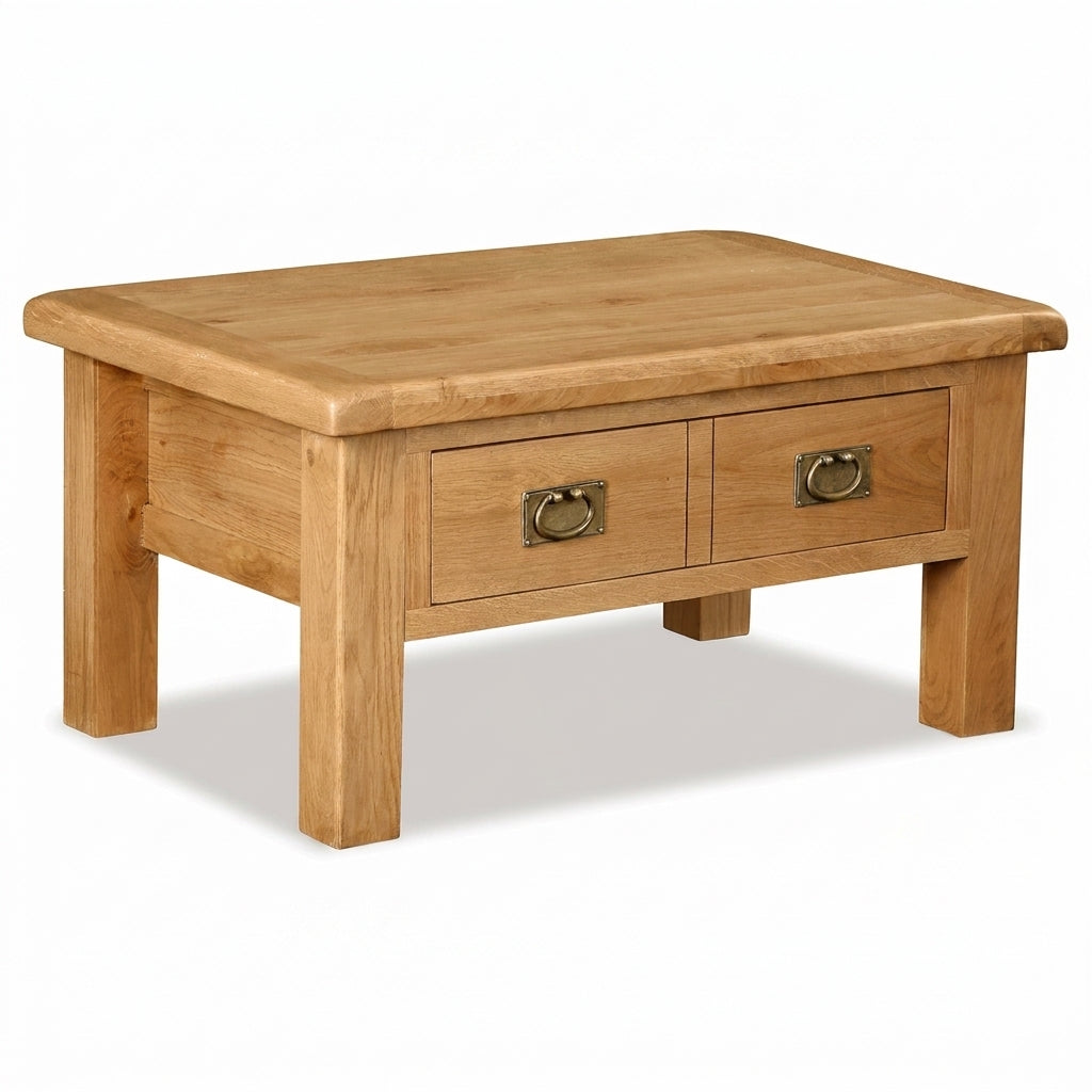Cheltenham Oak Coffee Table With Drawer