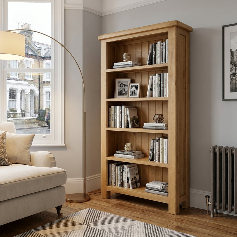 Cheltenham  Oak Large Bookcase