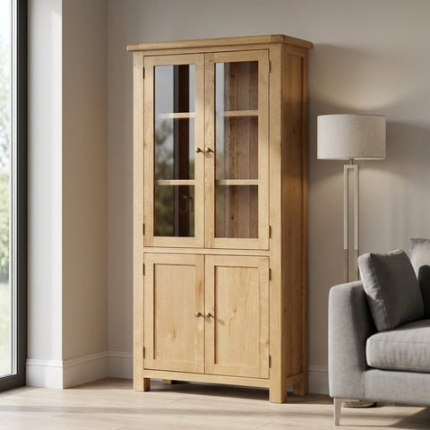 Cheltenham Oak Display Cabinet
