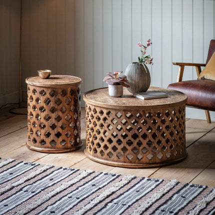 Indigo Natural Side Table