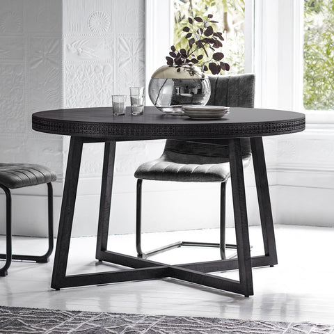 Serenity Black Round Dining Table