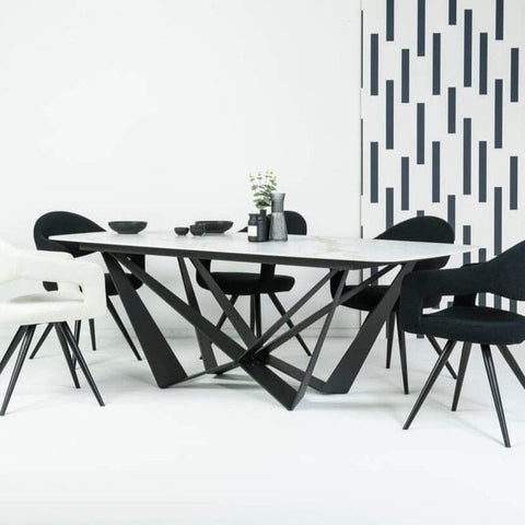 Marvel Ceramic Fixed Top Dining Table