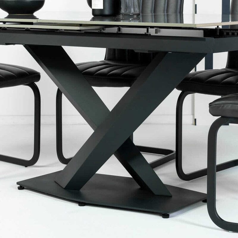 Merlin Ceramic Extendable Dining Table (140cm-180cm) & Anaheim Dining Chairs Package Deal Package Deal Merlin 