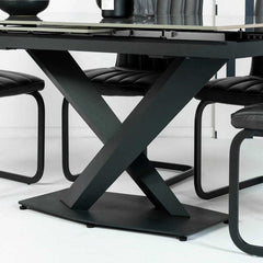 Merlin Ceramic Extendable Dining Table (140cm-180cm) & Anaheim Dining Chairs Package Deal Package Deal Merlin 
