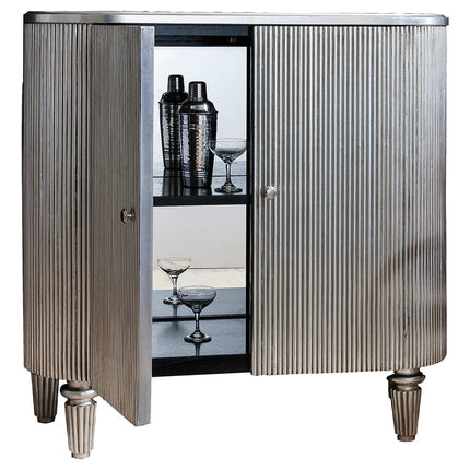 Milton Silver Drinks Cabinet