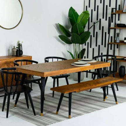 Mode 180-240cm Extendable Dining Table & Bench Package Deal Mode 