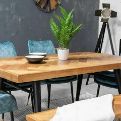 Mode Fixed Top Dining Table & Saturn Dining Chair Set Package Deal Package Deal Mode 