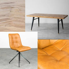 Mode Fixed Top Dining Table & Saturn Dining Chair Set Package Deal Package Deal Mode 