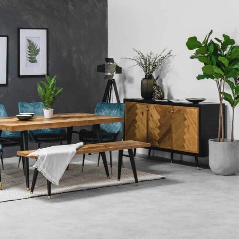 Mode Reclaimed Wood Bench Dining Bench Mode 