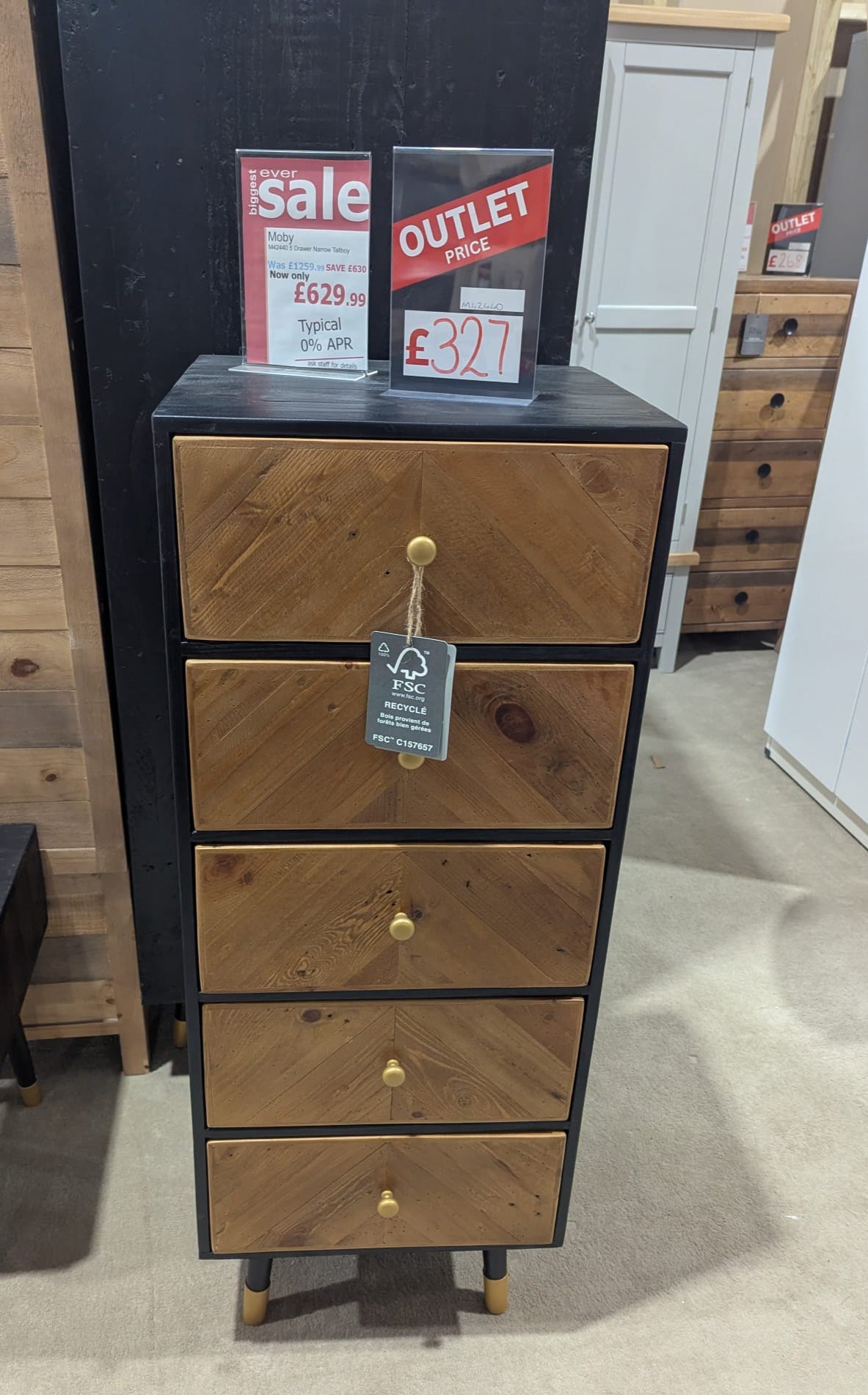 Moby 5 Drawer Tallboy (Clearance)