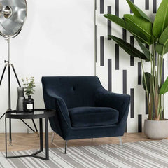 Orson Velvet Blue Armchair Armchair Orson 