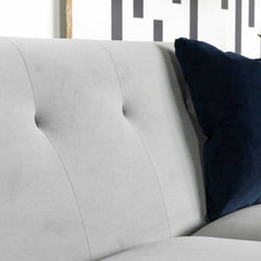 Orson Velvet Grey 3 Seater Sofa Sofa Orson 