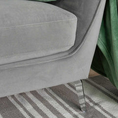 Orson Velvet Grey Armchair Armchair Orson 