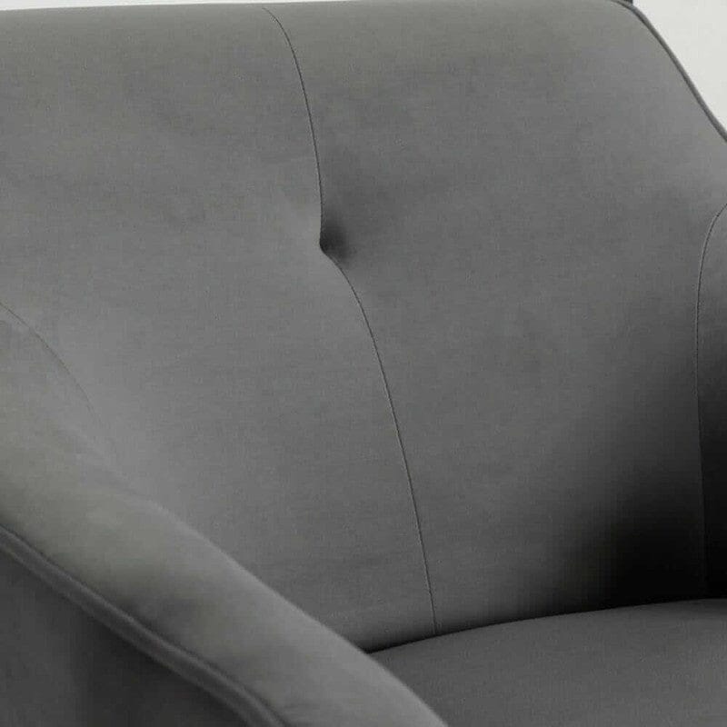 Orson Velvet Grey Armchair Armchair Orson 