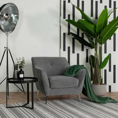 Orson Velvet Grey Armchair Armchair Orson 
