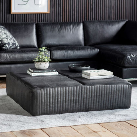 Cavendish Black Leather Slab