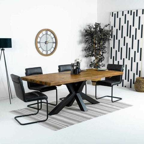 Prague 2M Fixed Top Dining Table