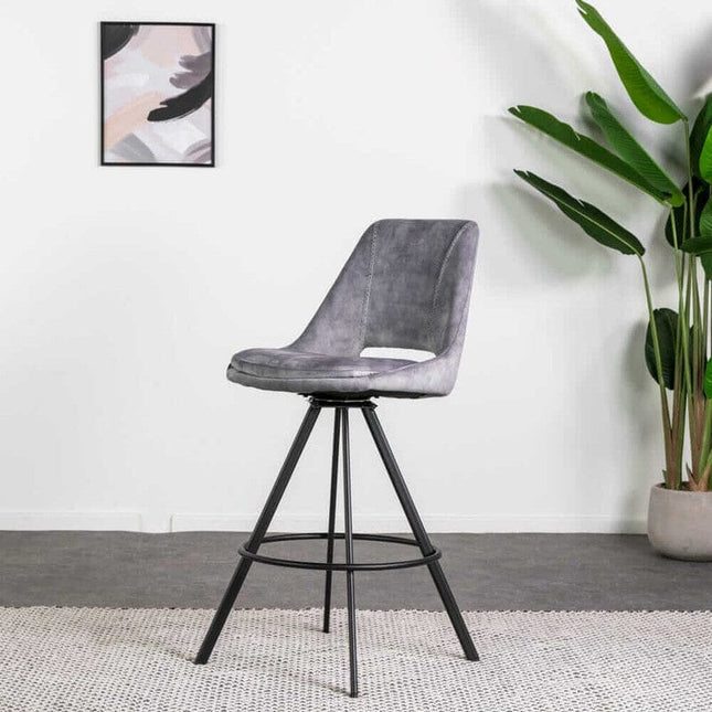 Rolo Bar Stool Bar Stool Rolo Grey 1 