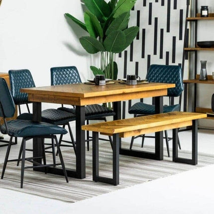 Tulsa 135cm Fixed Top Dining Table & Dining Bench Package Deal Tulsa 