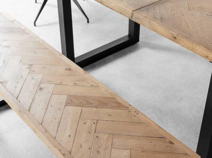 Tulsa Extendable Dining Table (140cm - 180cm) & Bench Package Deal Package Deal Tulsa 