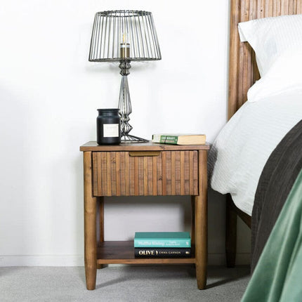 Cairo 1 Drawer Bedside Table