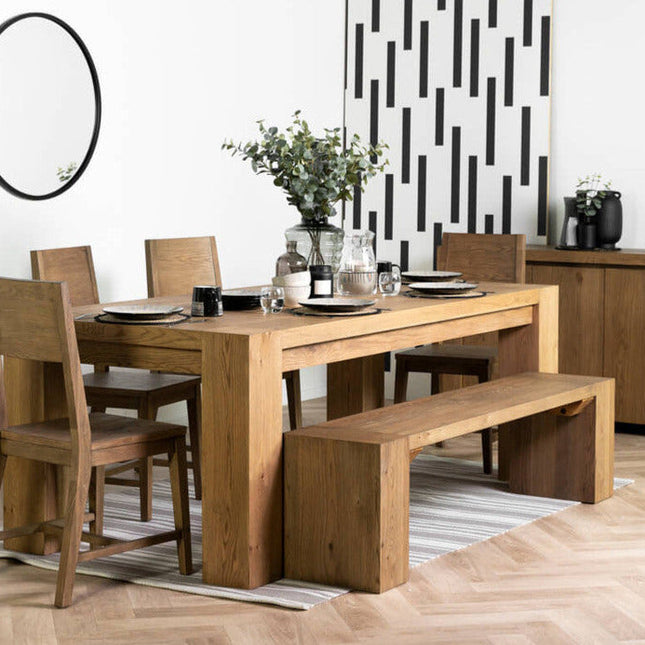 Lincoln 220CM Fixed Top Dining Table