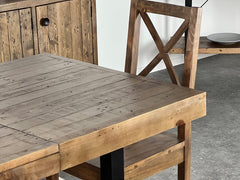 Brooklyn Extendable Dining Table (140cm - 180cm) & Tan Cromwell Dining Chair Set Package Deal Package Deal FW Homestores 