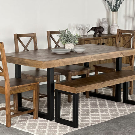 Brooklyn Fixed Top Dining Table & Dining Bench Package Deal Package Deal FW Homestores 