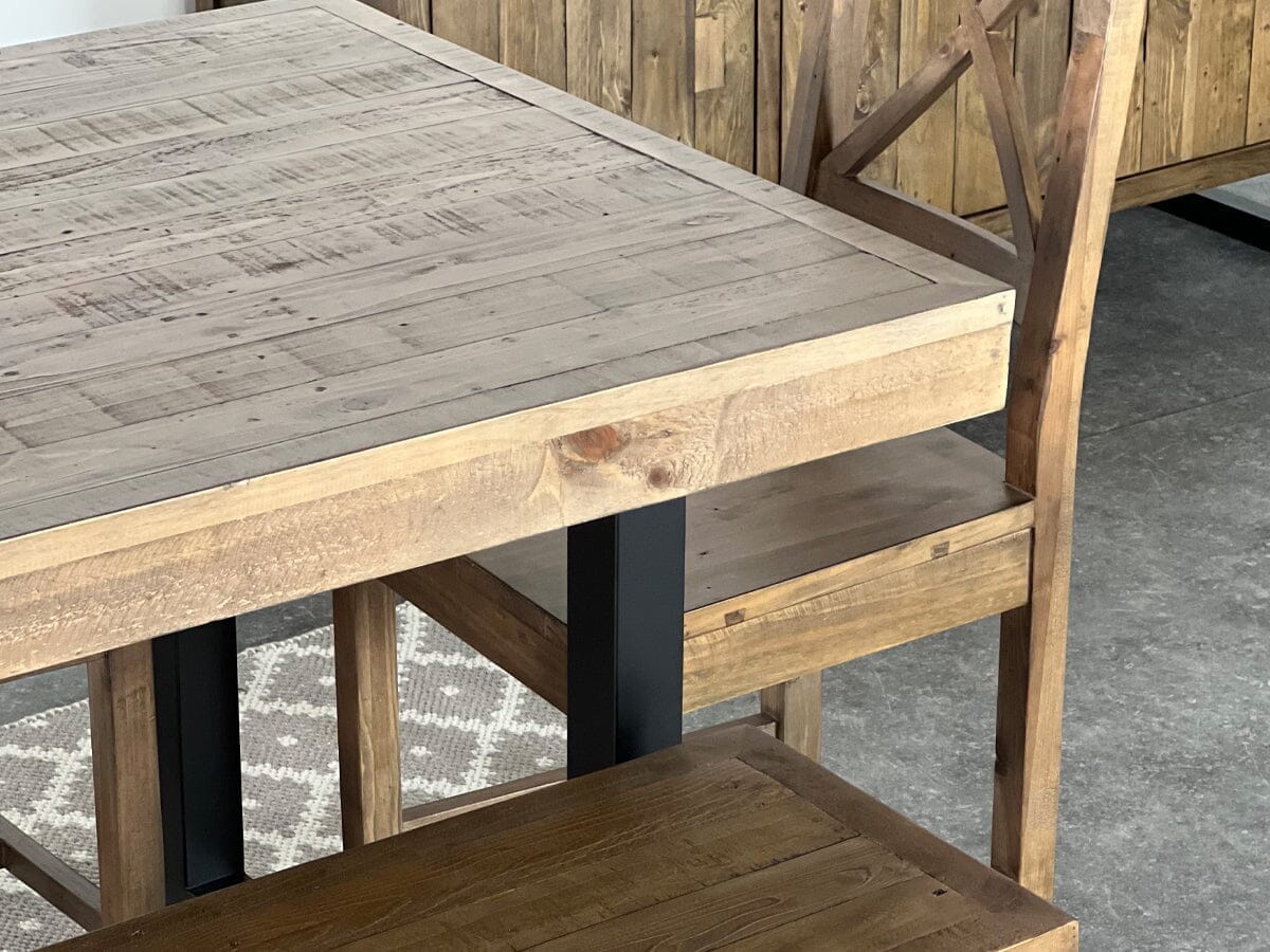 Brooklyn Fixed Top Dining Table & Dining Bench Package Deal Package Deal FW Homestores 