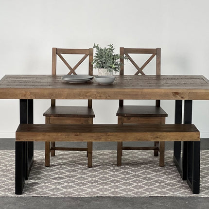 Brooklyn Fixed Top Dining Table & Dining Bench Package Deal Package Deal FW Homestores 