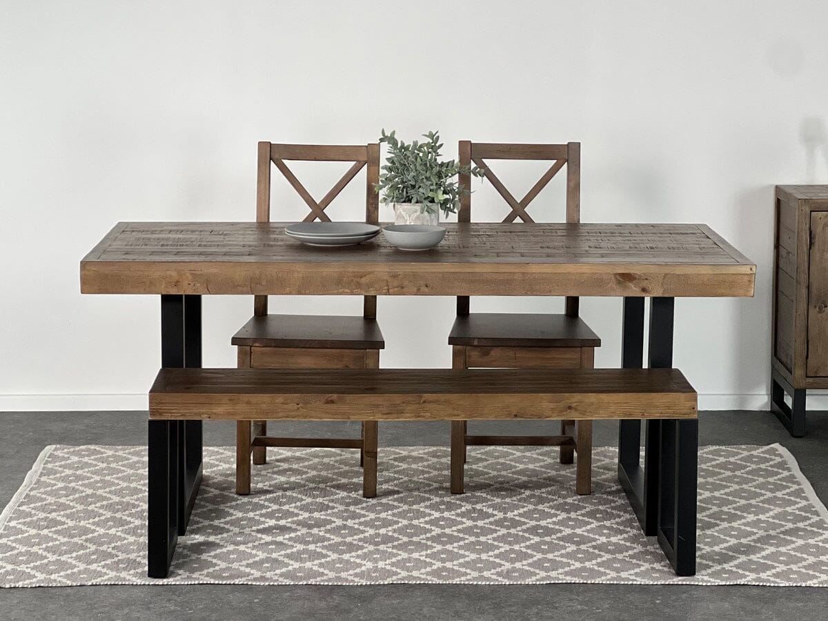Brooklyn Fixed Top Dining Table & Dining Bench Package Deal Package Deal FW Homestores 