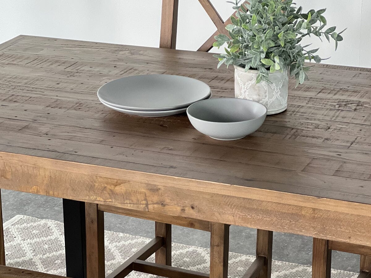 Brooklyn Fixed Top Dining Table & Dining Bench Package Deal Package Deal FW Homestores 