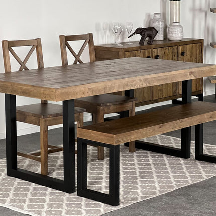 Brooklyn Fixed Top Dining Table & Dining Bench Package Deal Package Deal FW Homestores 