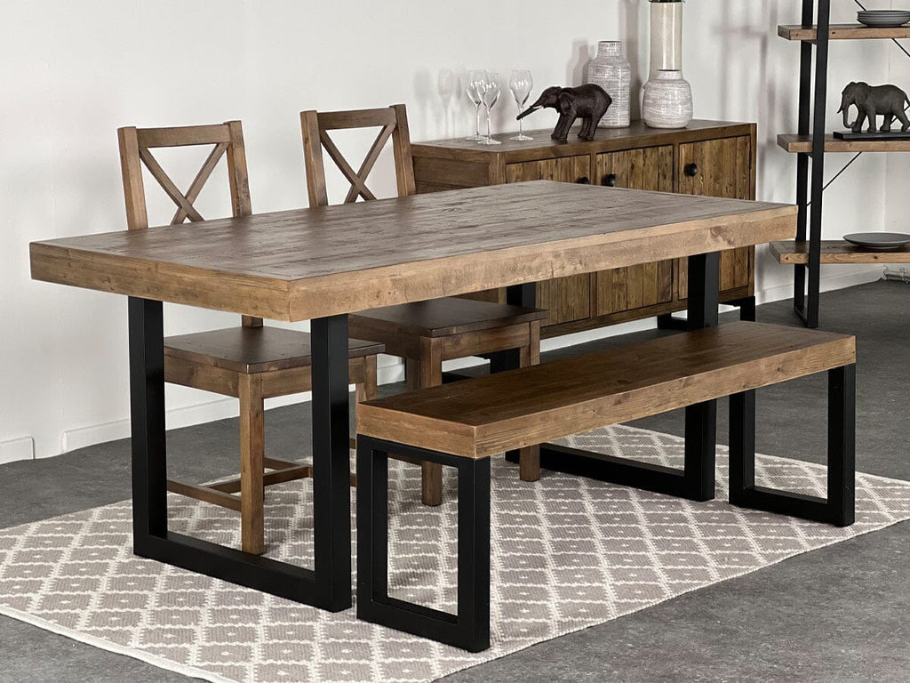 Brooklyn Fixed Top Dining Table & Dining Bench Package Deal Package Deal FW Homestores 