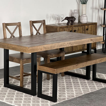 Brooklyn Fixed Top Dining Table & Dining Bench Package Deal Package Deal FW Homestores 