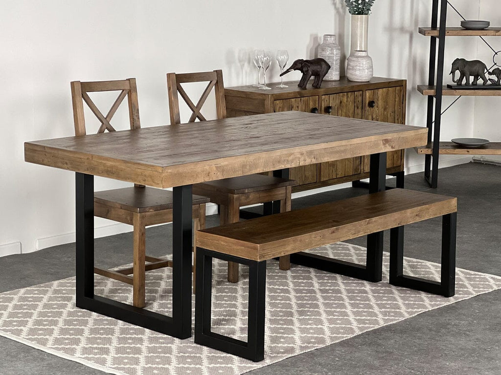 Brooklyn Fixed Top Dining Table & Dining Bench Package Deal Package Deal FW Homestores 