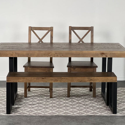 Brooklyn Fixed Top Dining Table & Dining Bench Package Deal Package Deal FW Homestores 