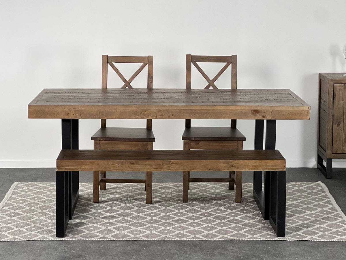 Brooklyn Fixed Top Dining Table & Dining Bench Package Deal Package Deal FW Homestores 