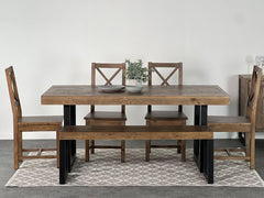 Brooklyn Fixed Top Dining Table & Dining Bench Package Deal Package Deal FW Homestores 