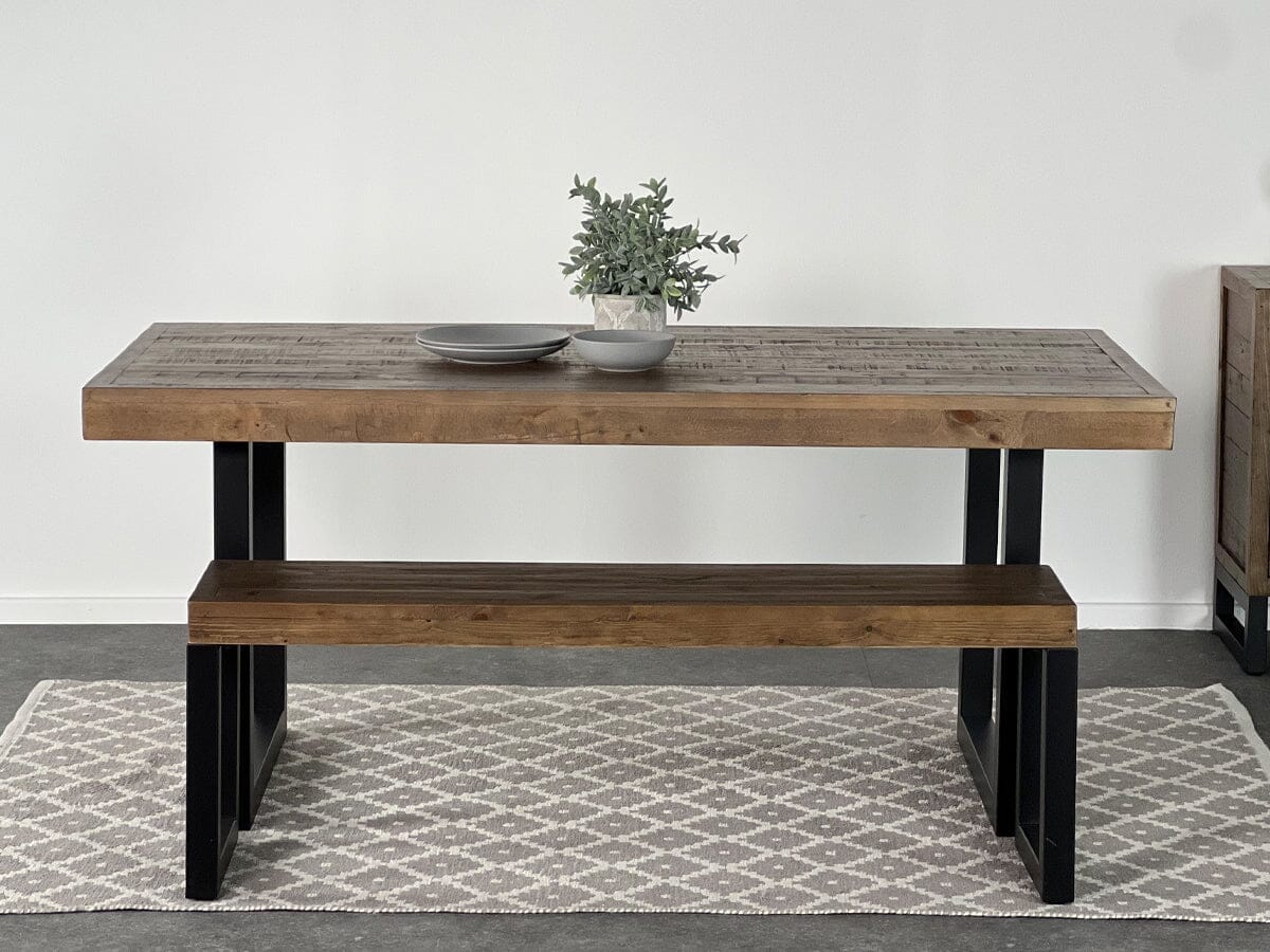 Brooklyn Fixed Top Dining Table & Dining Bench Package Deal Package Deal FW Homestores 