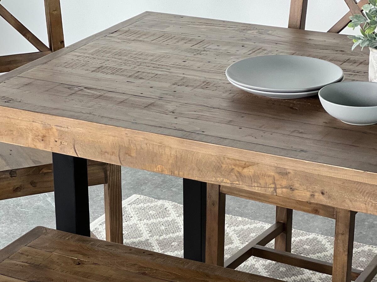 Brooklyn Fixed Top Dining Table & Dining Bench Package Deal Package Deal FW Homestores 