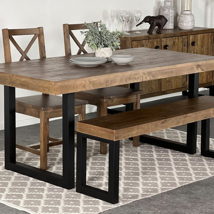 Brooklyn Fixed Top Dining Table & Dining Bench Package Deal Package Deal FW Homestores 