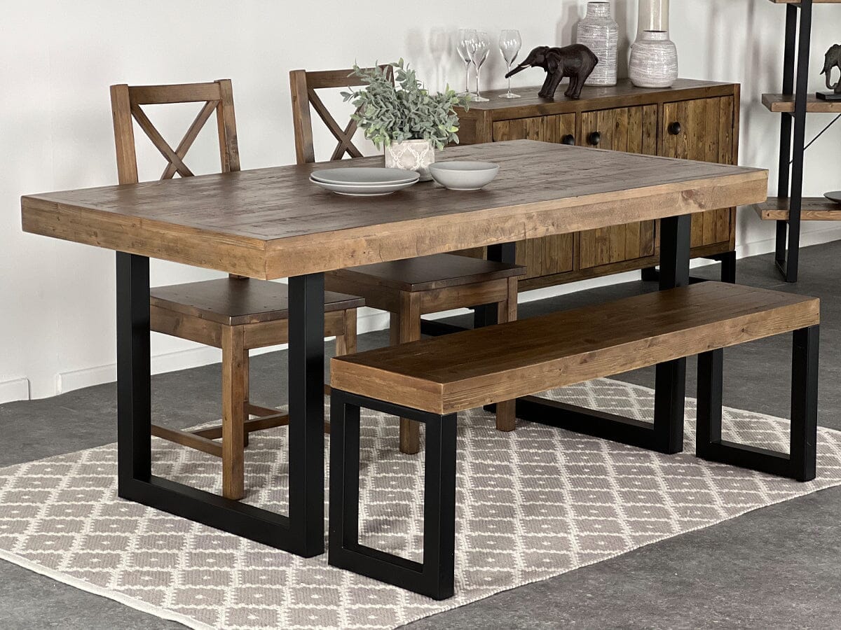 Brooklyn Fixed Top Dining Table & Dining Bench Package Deal Package Deal FW Homestores 